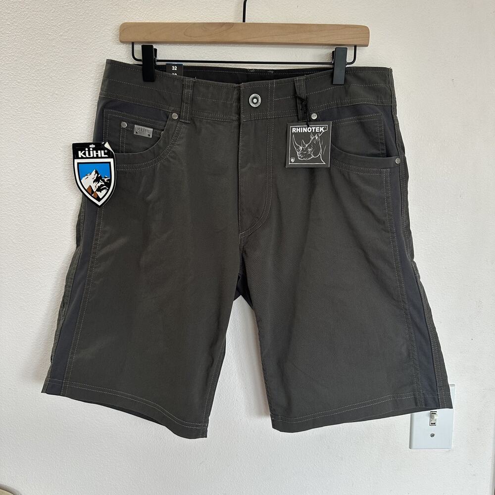 NWT Kuhl Free Radikl Shorts Men's Size 32 Carbon 10" Outdoor Hiking Gorpcore